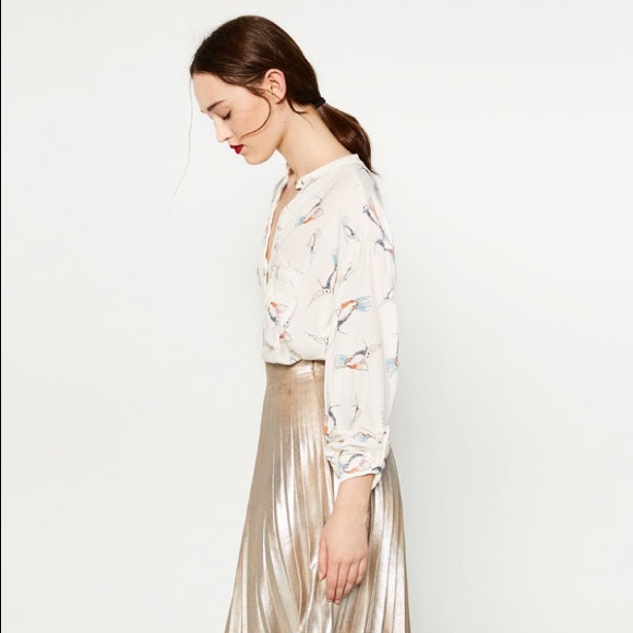 zara maxi shirt